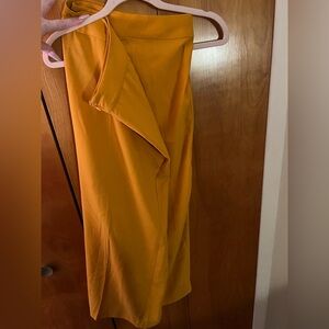 Eloquii Mustard Yellow wide leg dress pants